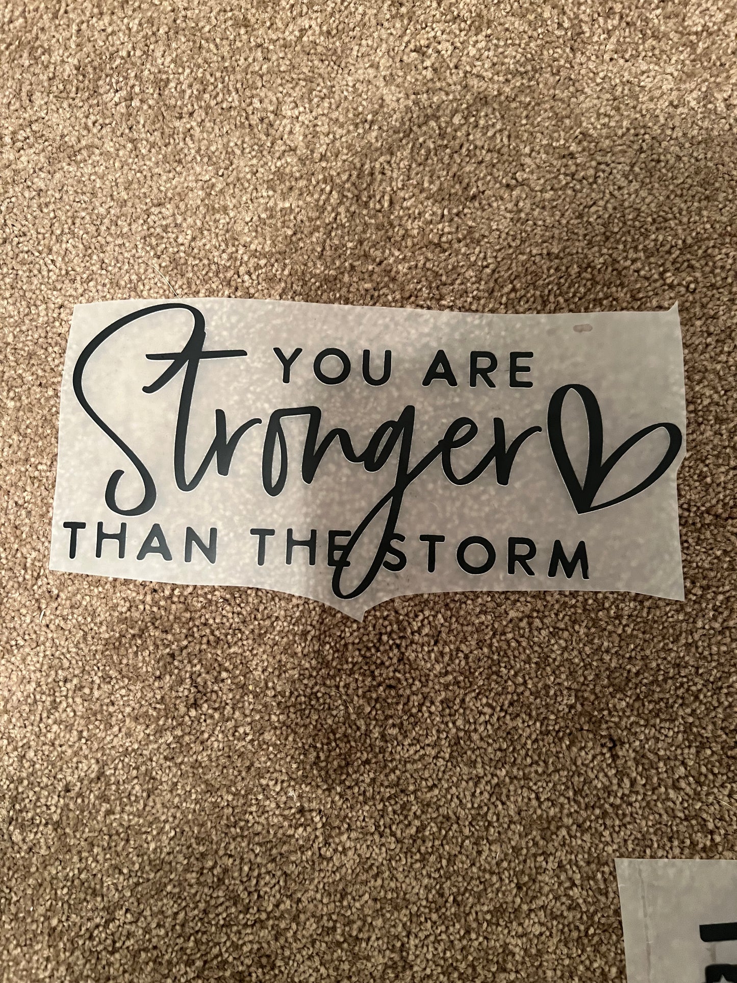 You are stronger than the storm